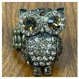 KIRKS FOLLY GUARDIAN OF THE NIGHT OWL STRETCH RING