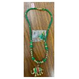 18' ELEPHANT NECKLACE & EARRINGS SET