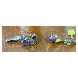 (3)- ASSORTED STYLE SIZE 6 RINGS