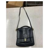 COACH BLACK LEATHER CROSSBODY HAND BAG