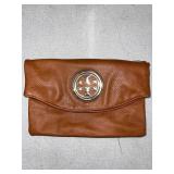 TORY BURCH BROWN LEATHER PURSE