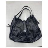 COACH BLACK LEATHER SHOULDER BAG