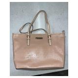 MICHAEL KORS LEATHER CREAM COLORED TOTE BAG