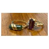 (2)- ASSORTED AVON RINGS