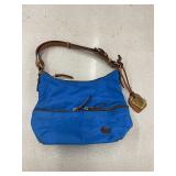 DOONEY & BOURKE BLUE NYLON SHOULDER BAG
