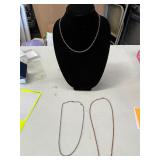 (3)- 18' CHAIN NECKLACES