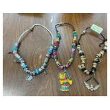 (3)- ASSORTED NECKLACES