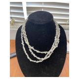 20' SRI LANKAN MOONSTONE TRIPLE STRAND NECKLACE