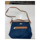 MICHAEL KORS NYLON W/ LEATHER TRIM CROSSBODY PURSE