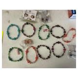 LARGE ASSORTMENT OF BRACELETS  & EARRINGS