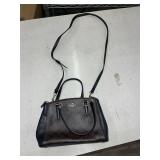COACH BLACK LEATHER CROSSBODY PURSE