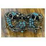 TWO FINGER OWL RING W/ STRETCH BANDS