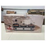 CHEFMAN TRIPLE SLOW COOKER & BUFFET SERVER