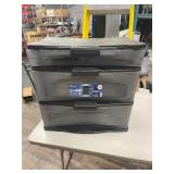 THREE DRAWER STORAGE CONTAINER W/ WHEELS