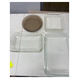 ASSORTED GLASS COOKING BAKEWARE