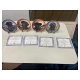(4)- FRANKLIN MINT LABRADOR RETRIEVER PLATES