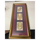 GOLD LEAF WORK ON MARBLE TILE