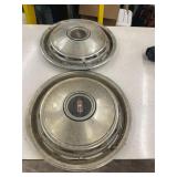 (2)- VINTAGE PONTIAC WHEEL CAPS