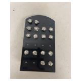 (8)- PAIRS OF STUD EARINGS