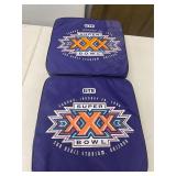 (2)- VINTAGE SUPERBOWL STADIUM SEAT CUSHIONS