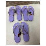 (3)- PAIRS OF NEW WOMENS FLIP FLOPS