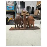 PAIR OF ELEPHANT BOOK ENDS