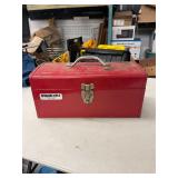 STACK ON METAL TOOL BOX WITH CONTENTS