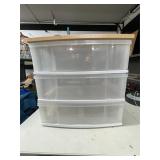 THREE DRAWER STORAGE ORGANIZER