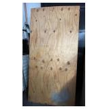 ONE FULL SHEET OF PLYWOOD AND PARTIAL SHEETS
