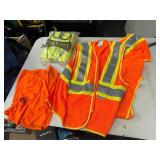 ASSORTED SAFETY VESTS AND SHIRTS