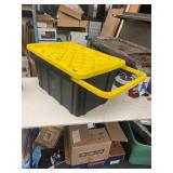 HDX 27 GAL STORAGE TOTE ON WHEELS W/ LID