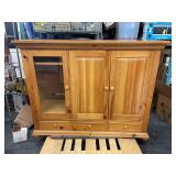 SOLID WOOD MEDIA CABINET