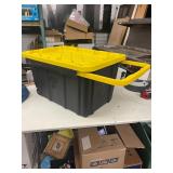 HDX 27 GAL STORAGE TOTE ON WHEELS W/ LID