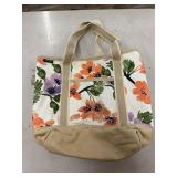 FLORAL PATTERN TOTE BAG