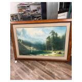 LARGE FRAMED LANDSCAPE PORTRAIT