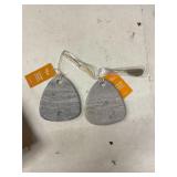 (2)- STONE CHEESE BOARDS WITH SPREADER