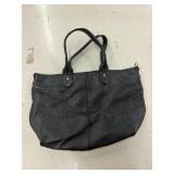 BLACK SHOULDER TOTE BAG
