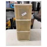 THREE DRAWER STORAGE ORGANIZER