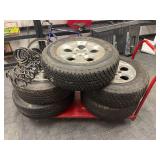 (5)- JEEP WRANGLER WHEELS, TIRES, & SUSPENSION