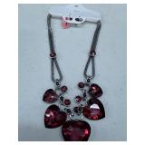 18' MAGENTA GLASS NECKLACE