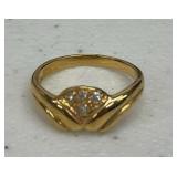 GOLD TONE RING SIZE 7