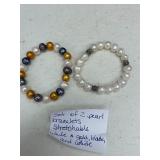 (2)- STRETCHABLE PEARL BRACELETS