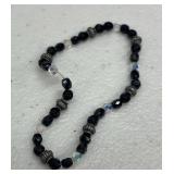 BLACK BEADED BRACELET
