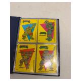 BOOK OF ASSORTED VINTAGE NINJA TURTLE CARDS