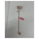 AUSTRIAN CRYSTAL BROOCH IN ROSETONE