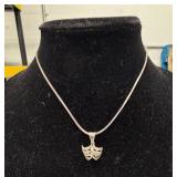 THEATRE MASK PENDANT NECKLACE