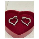 AVON HEART SHAPED EARRINGS