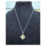 PERIDOT PENDANT WITH 20' CHAIN
