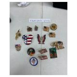 ASSORTED PATRIOTIC PINS