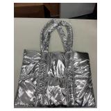BATH & BODY WORKS SILVER TOTE BAG